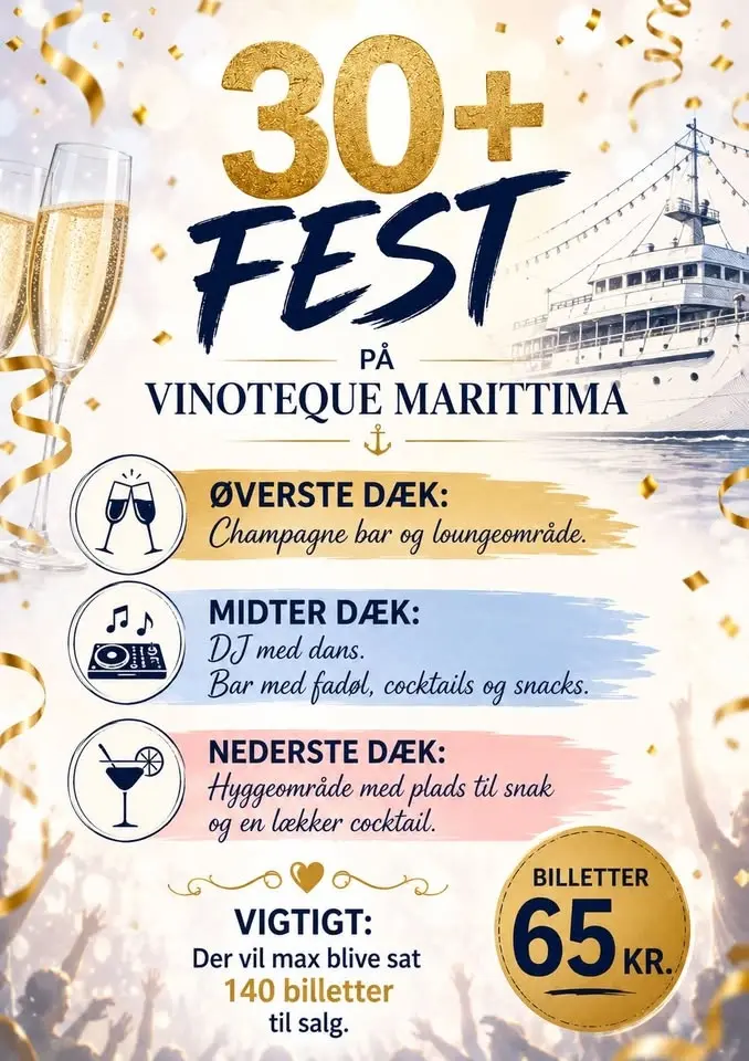 30+ fest på Vinoteque Marittima 