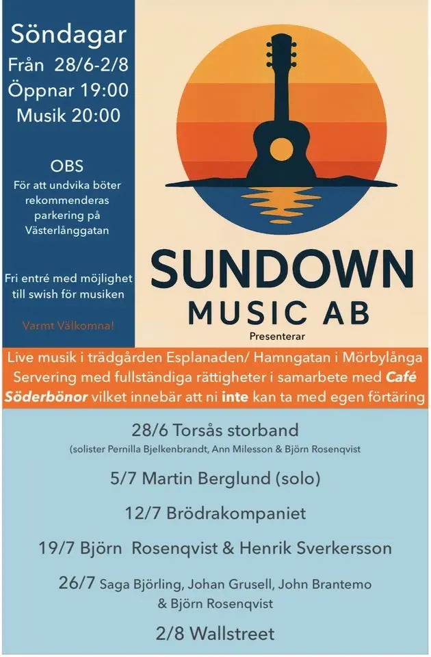 Sundown Music med Torsås Storband 
