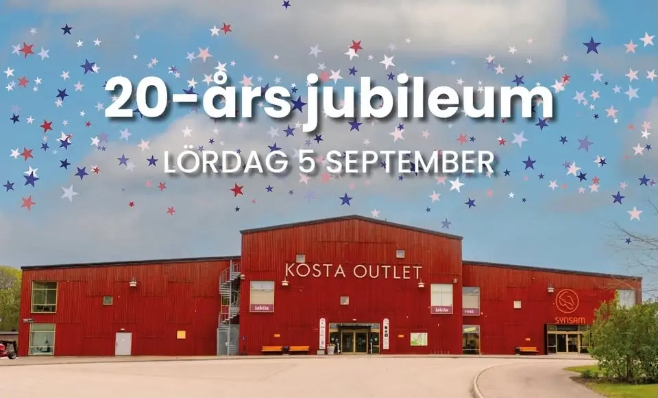 Kosta Outlet firar 20 års jubileum!