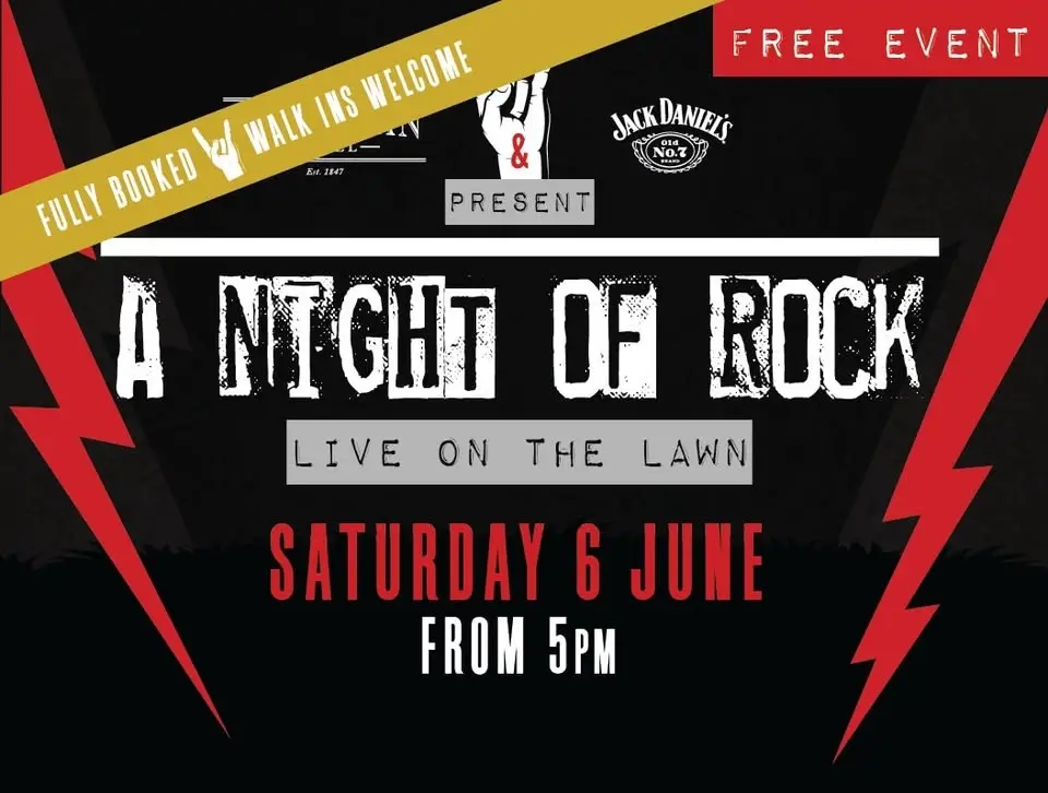 Rock on the Lawn - FULLY BOOKED - WALK INS WELCOME