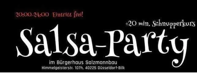  Salsa - Kizomba & Bachata Party im Bürgerhaus Salzmannbau Bilk mit Workshop