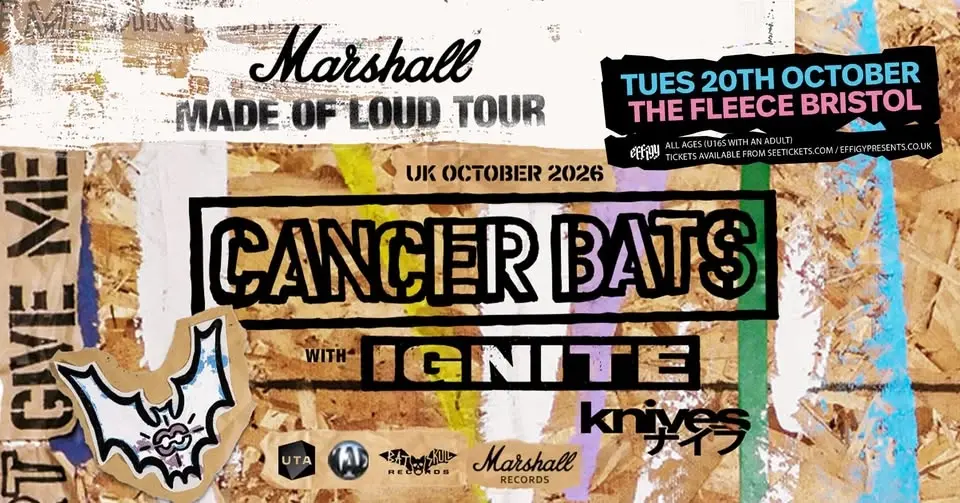 Cancer Bats plus Ignite and Knives at The Fleece, Bristol