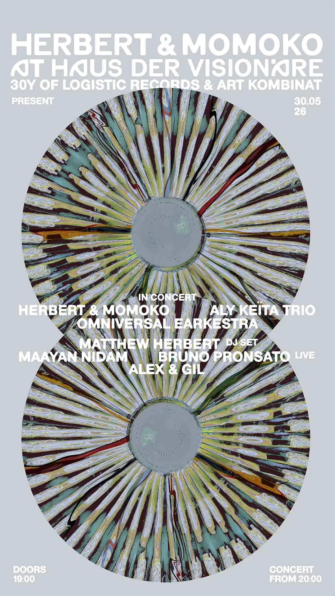 Herbert & Momoko LIVE in concert / Bruno Pronsato / Maayan Nidam / 30 Yrs Logistic Records