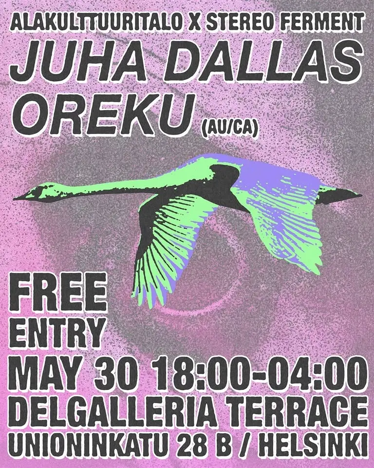 Oreku (Stereo Ferment, AU/CA) & Juha Dallas (AKT) | May 30 @ Delgalleria Terrace