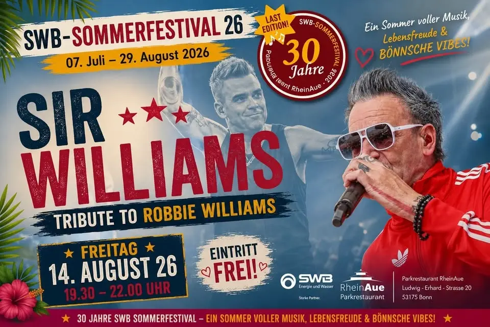 SIR WILLIAMS / Tribute to Robbie Williams/ SWB Sommerfestival / Last Edition
