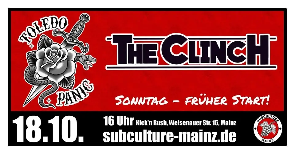 THE CLINCH + TOLEDO PANIC in Mainz