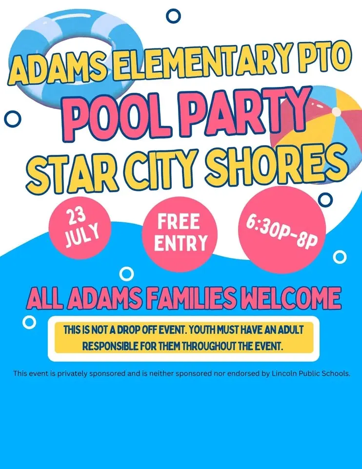 Adams Elementary PTO Star City Shores Night!