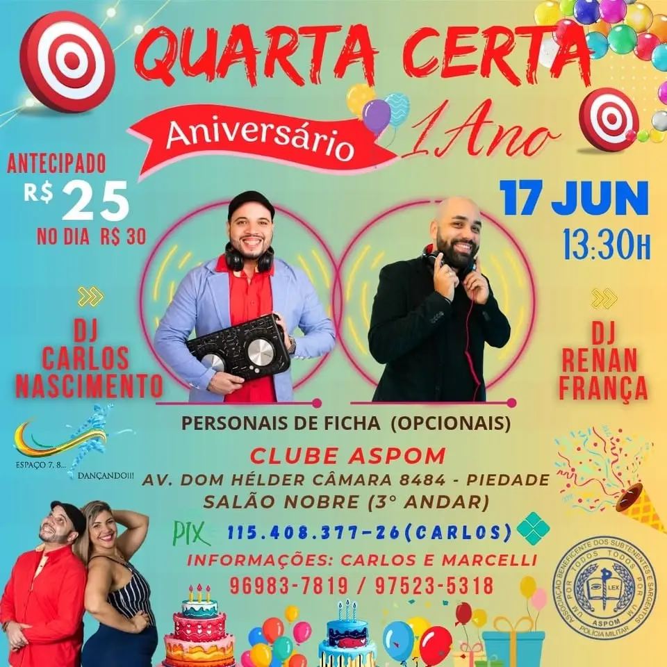 QUARTA CERTA- 1 ANO 🎂