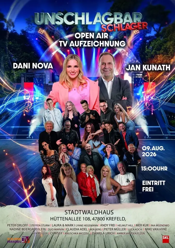 Unschlagbar Schlager Open Air TV-Aufzeichnung