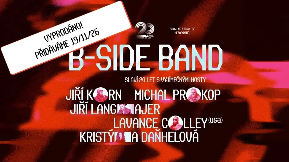 B-Side Band 20 let – slavnostní gala večer - Městské divadlo Brno