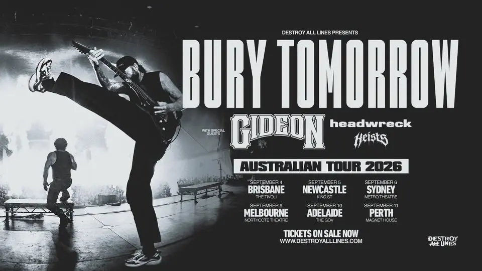 Bury Tomorrow - Australia 2026 with Gideon (US) & Headwreck – Newcastle 18+