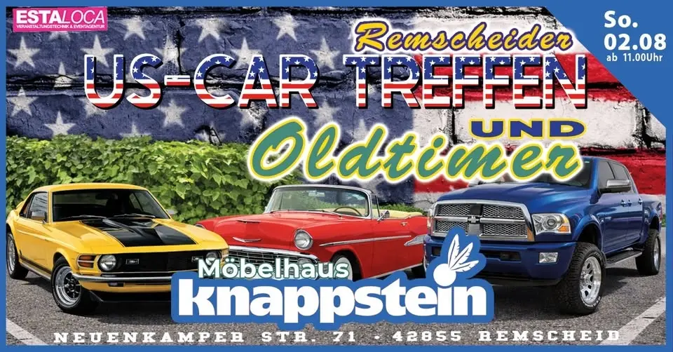 Größtes US-Car und Oldtimer Treffen in Remscheid! Für den guten Zweck!