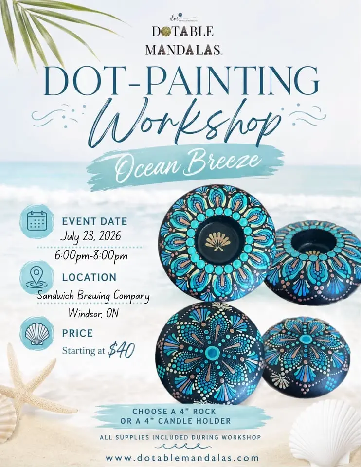 Windsor-Ocean Breeze Dot-Painting Workshop