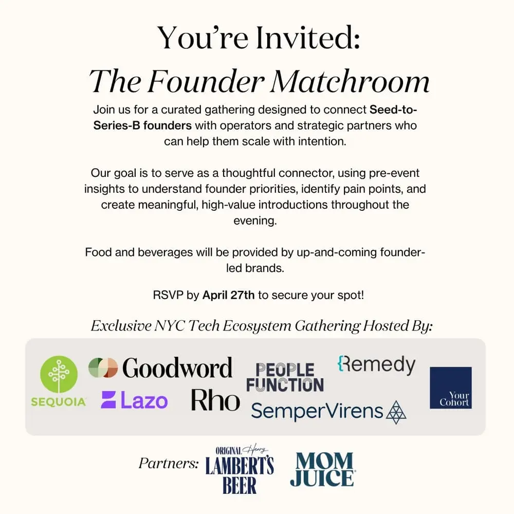 The Founder Matchroom