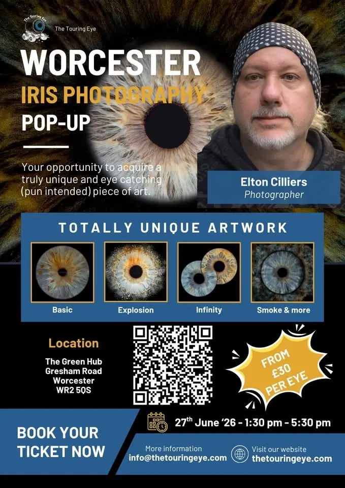 Worcester, Worcestershire, Iris Eye Photography Pop-Up