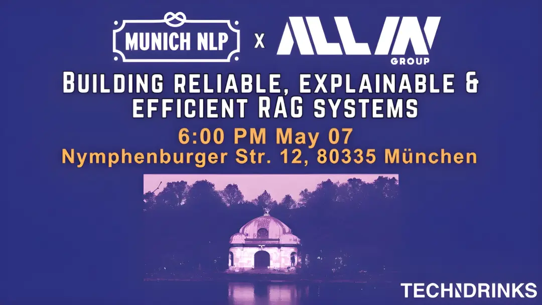 MunichNLP x Tech’n’Drinks @ ALL IN GROUP - Building RAG systems 
