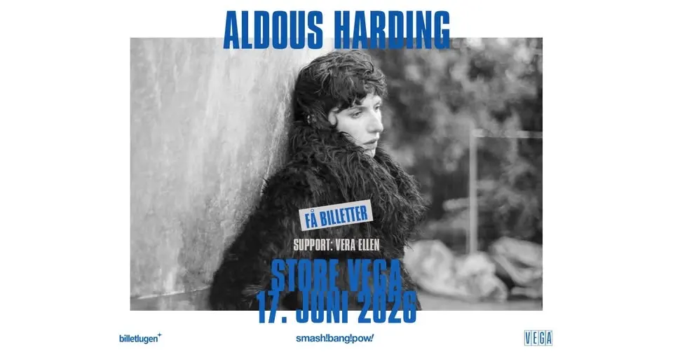 Aldous Harding (NZ) + [support: Vera Ellen] i Store VEGA - FÅ BILLETTER