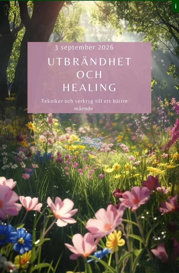 Föreläsning om utbrändhet och healing