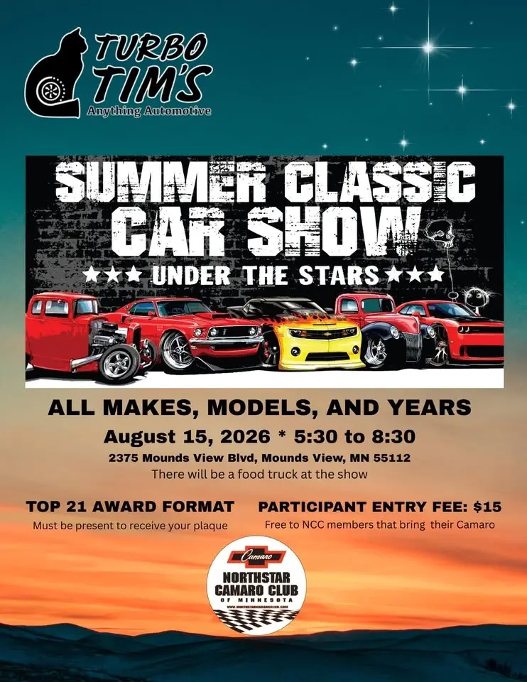 Summer Classic Car Show **Under the Stars**