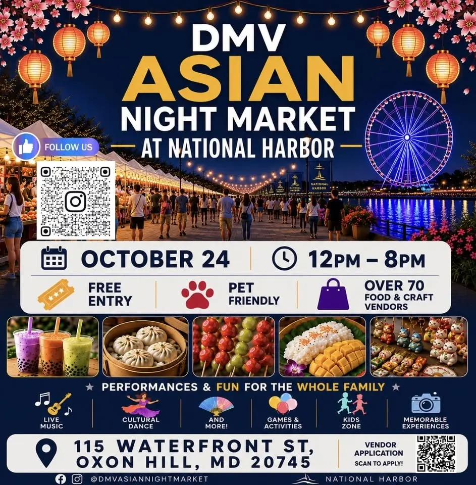 DMV Asian Night Market at National Harbor - Free Entry