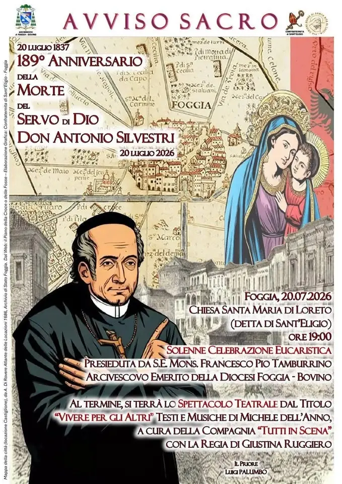 189°Anniversario della Morte del Servo di Dio Don Antonio Silvestri