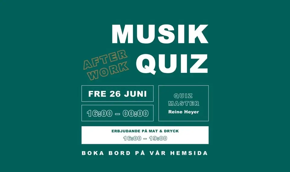 After Work & Quiz – 26 juni