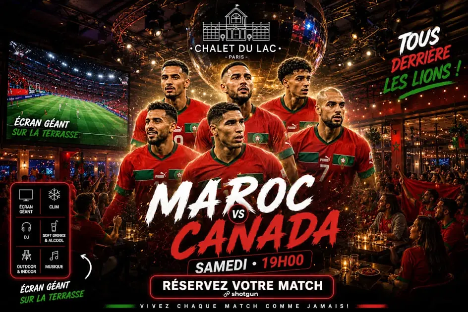 Fan Zone Cdm Maroc Canada - Chalet Du Lac