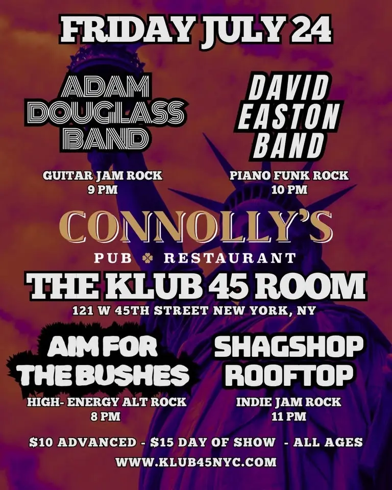 Adam Douglass / David Easton Band Live @ The Klub 45 Room