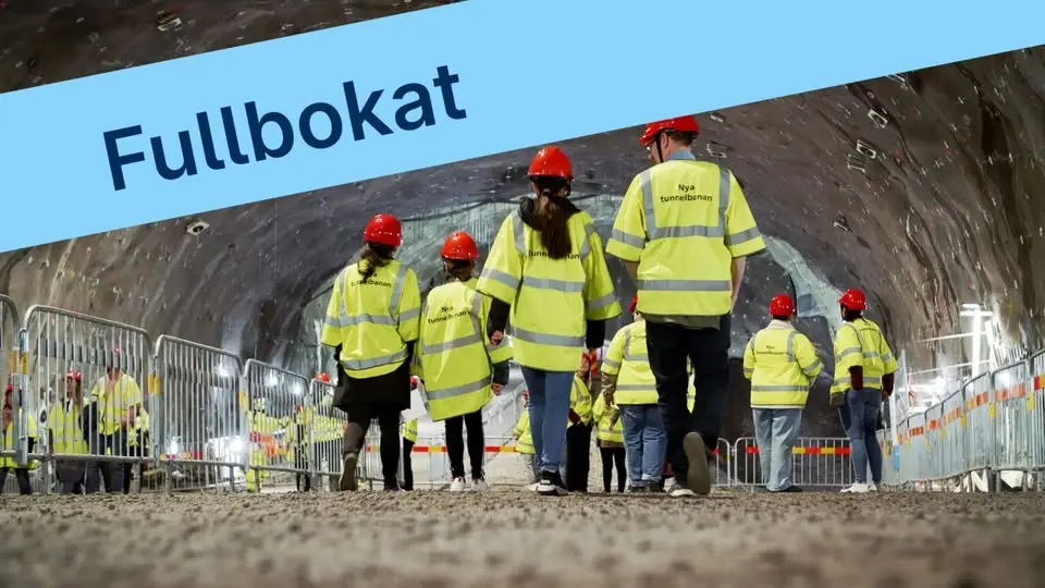 Öppen tunnel  – besök nya tunnelbanans station på Gullmarsplan