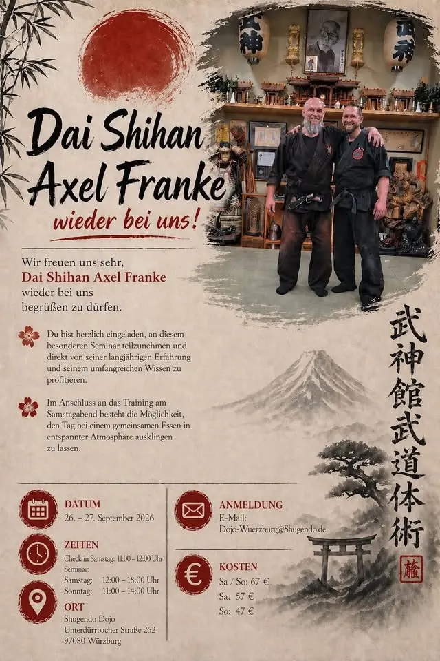 Bujinkan-Seminar mit Dai Shihan Axel Franke