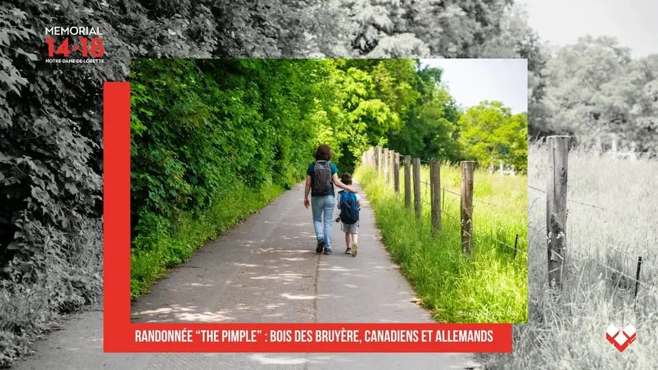 Randonnée  “The pimple” : Bois des Bruyère, Canadiens et Allemands