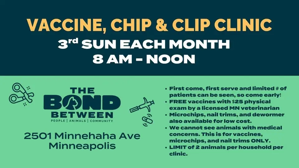 Vaccine, Microchip, and Nail Trim Clinic