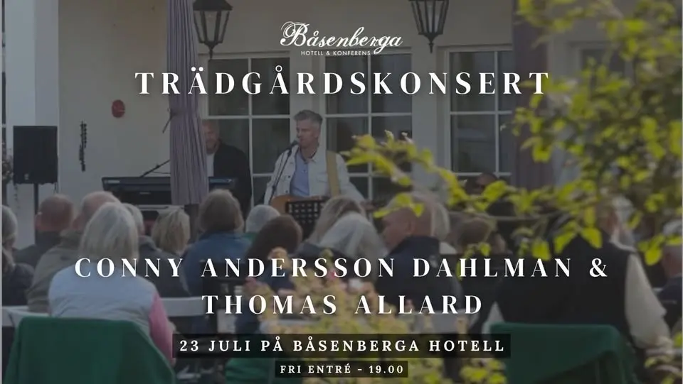 Trädgårdskonsert med Conny Andersson Dahlman & Thomas Allard