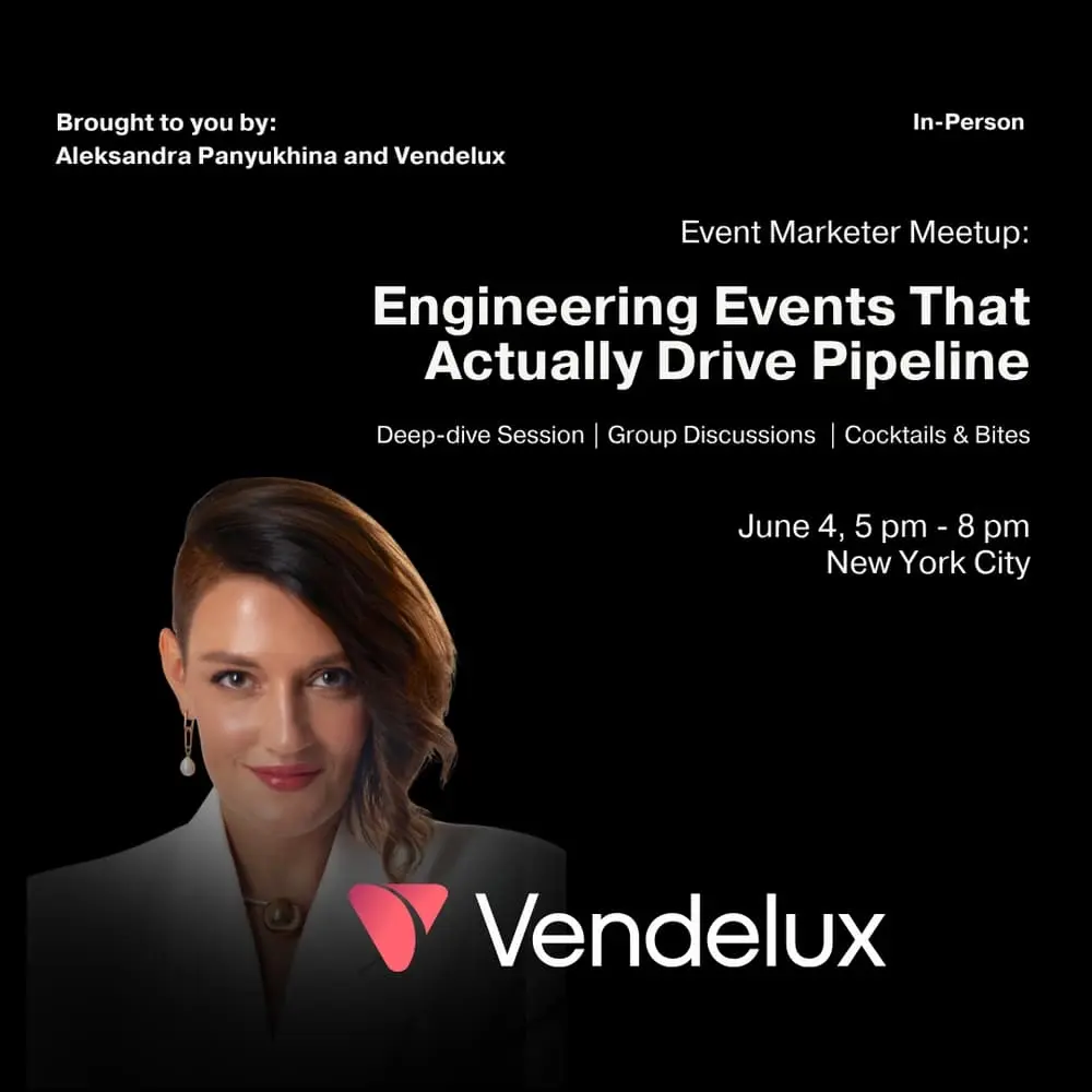 Event Marketer Meetup: Engineering Events That Actually Drive Pipeline | NYC, June 4