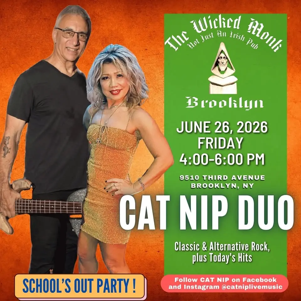 CAT NIP DUO: School’s Out Party at the Wicked Monk!