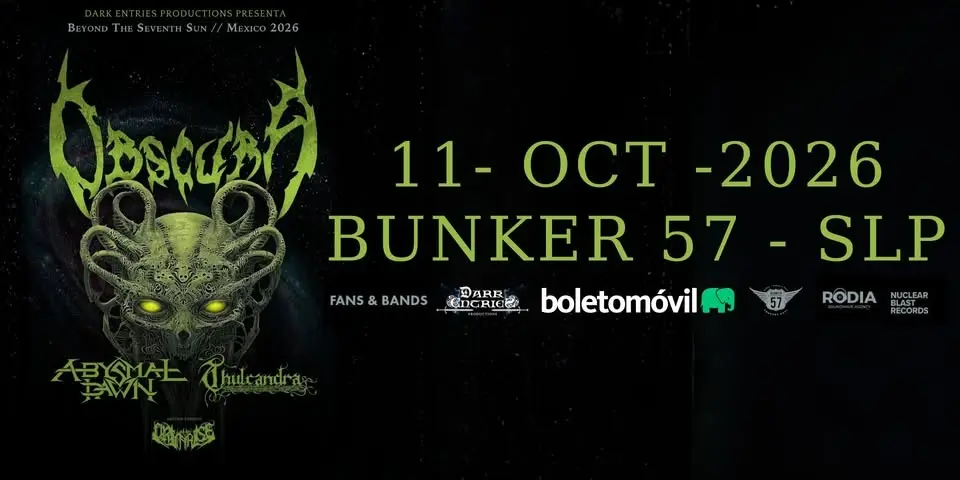OBSCURA EN SAN LUIS POTOSI 11 DE OCTUBRE 2026