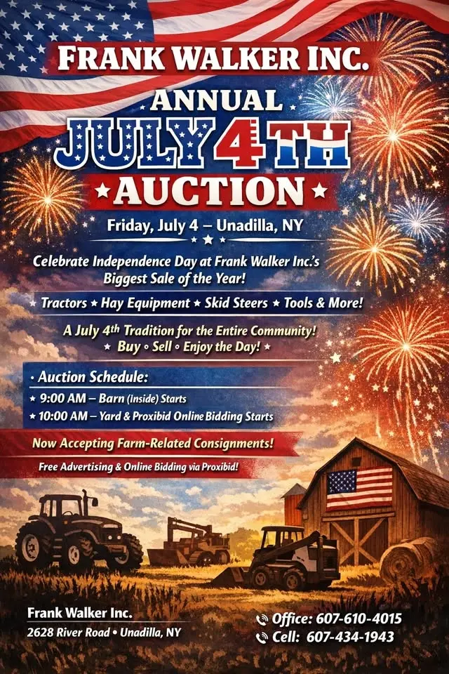 Frank Walker Inc. Annual July 4th Auction