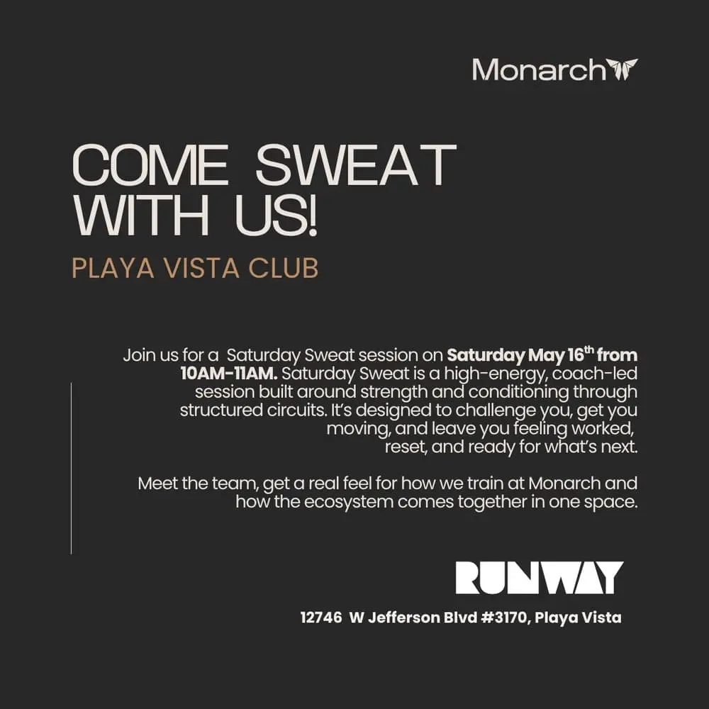 Runway Saturday Sweat & Open House