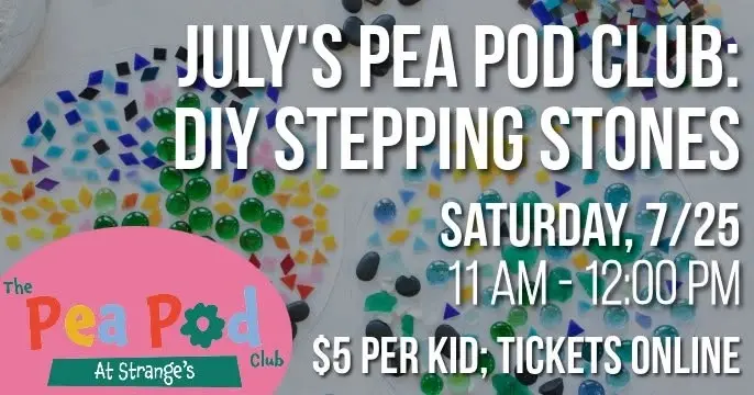 July Pea Pod Workshop: DIY Stepping Stones