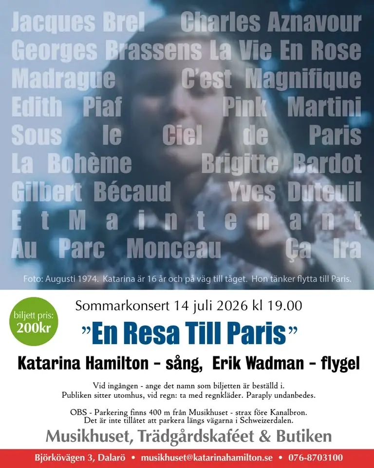 "En Resa Till Paris" sommarkonsert