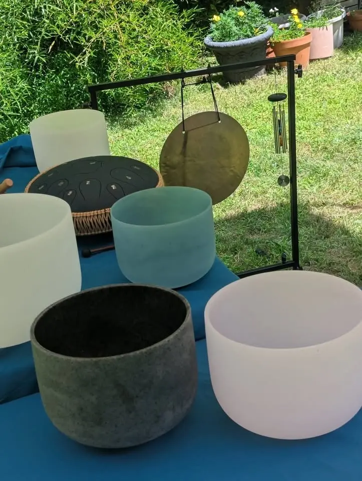 Outdoor meditation and sound bath