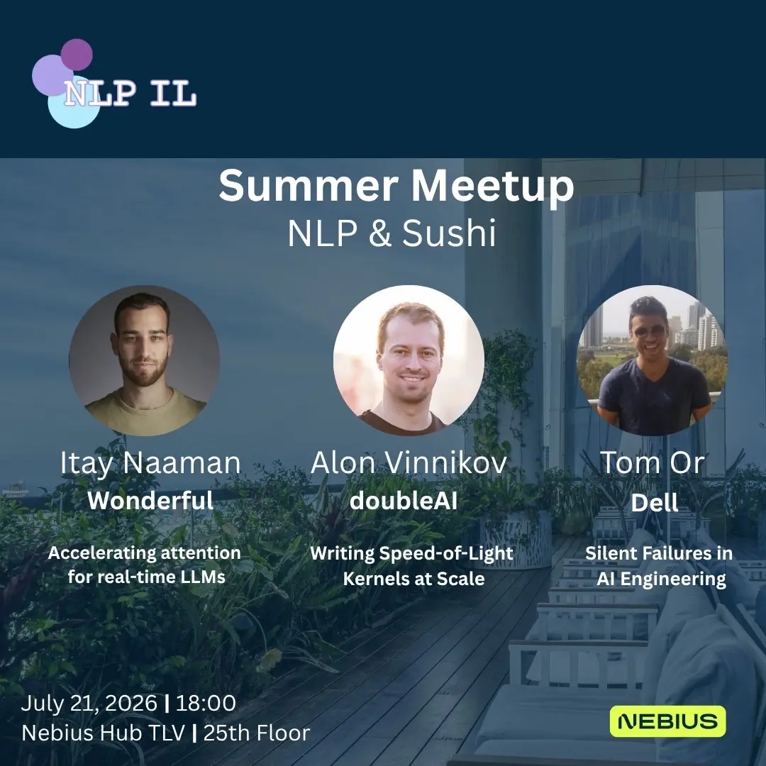 NLP IL x Nebius - July Meetup 2026