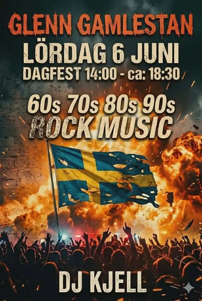 🎸 DAYDRINK & ROCK VIBES – 6/6 PÅ GLENN GAMLESTAN 🔥🍻