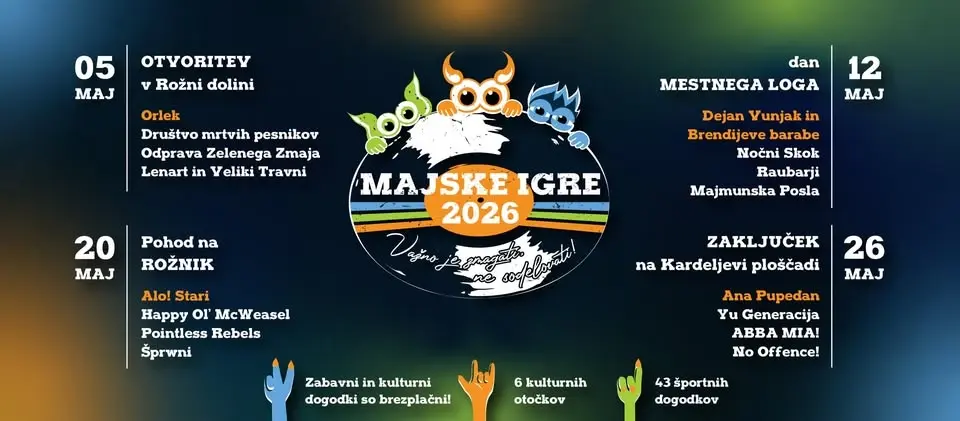 ZAKLJUČEK na Kardeljevi ploščadi - Majske igre 2026