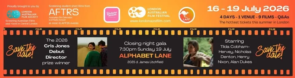 ALPHABET LANE: closing gala @ London Australian Film Festival