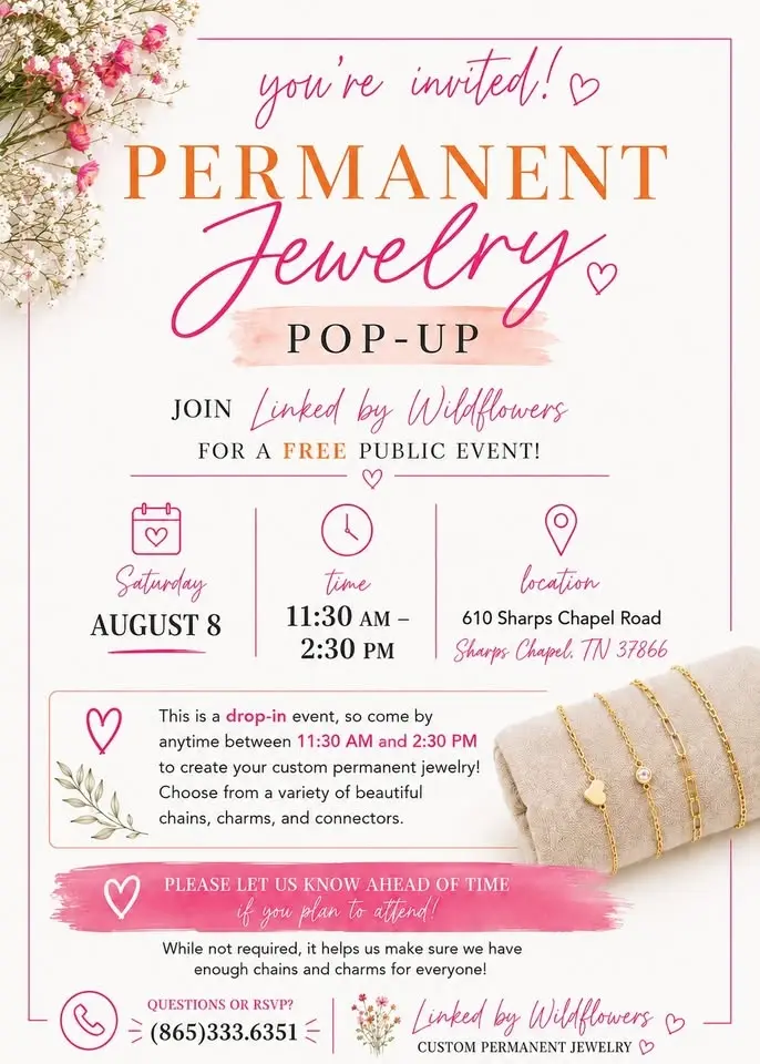 Permanent Jewelry Pop Up Event