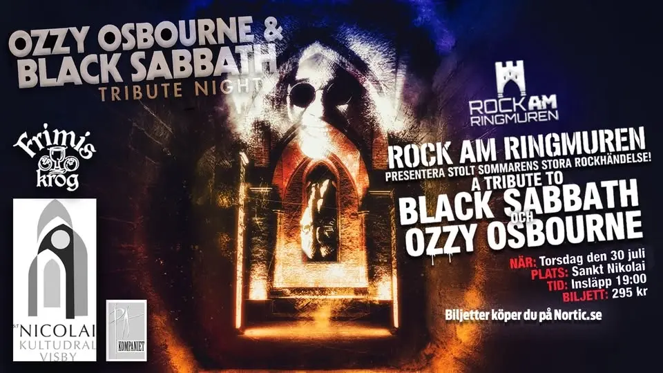 Ozzy Osbourne & Black Sabbath Tribute night