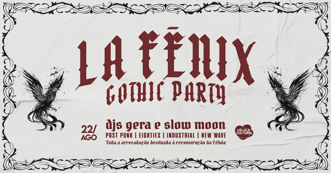 22/08(Sab) Gothic: A Retomada E Bday Gera!