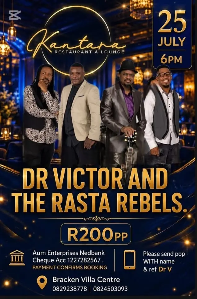 Dr Victor & The Rasta Rebels Live at Kantara Restaurant, Alberton