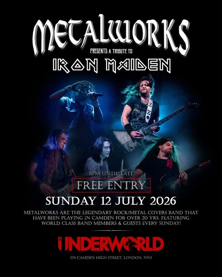 Metalworks Presents A Night Of Iron Maiden - Free Entry To The Underworld